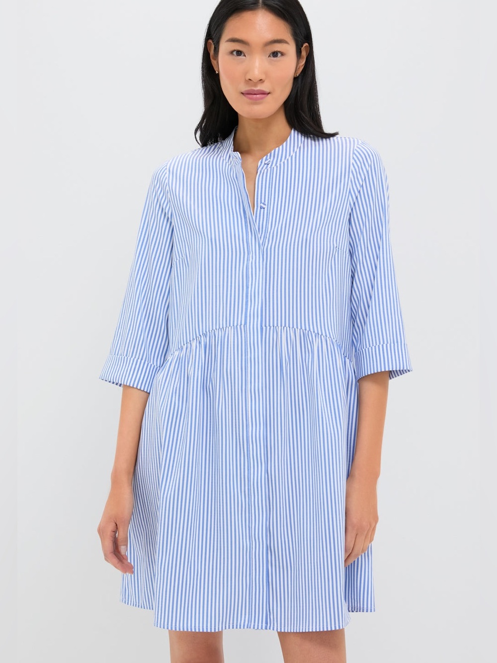 Tuckernuck Blue Striped Royal Shirt Dress Button Down Size XXL
